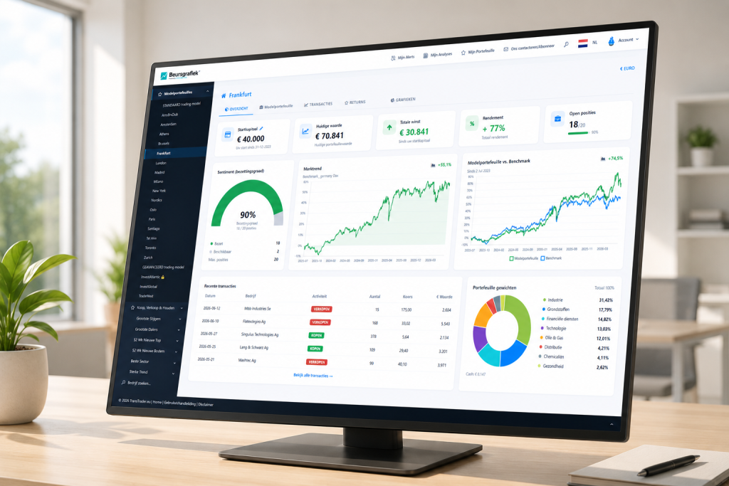 Beursgrafiek versie 2 – nieuw dashboard, signalen en simulatie