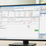 TransFolio Elite — allocatiegrafiek per sector op monitor