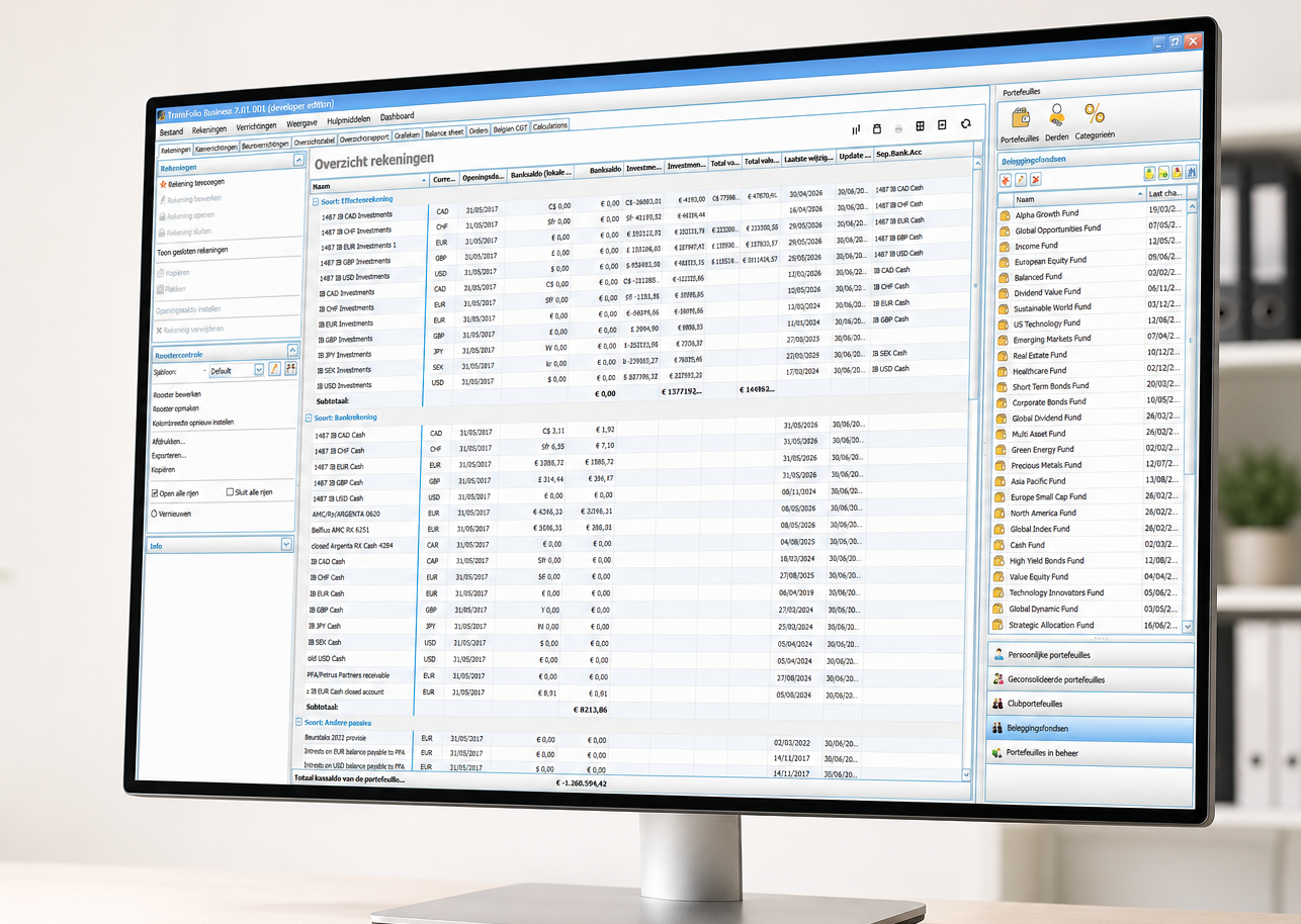 transfolio business rekeningen beleggingsfondsen monitor 4